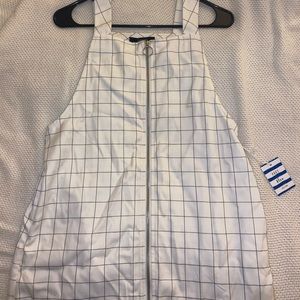 Grid Overall Dress